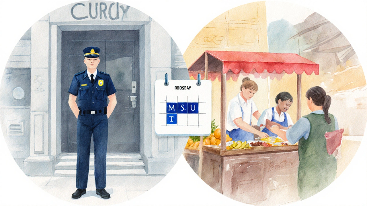 Дві сторони життя охоронця: робота на об&#039;єкті та власний бізнес на ринку.