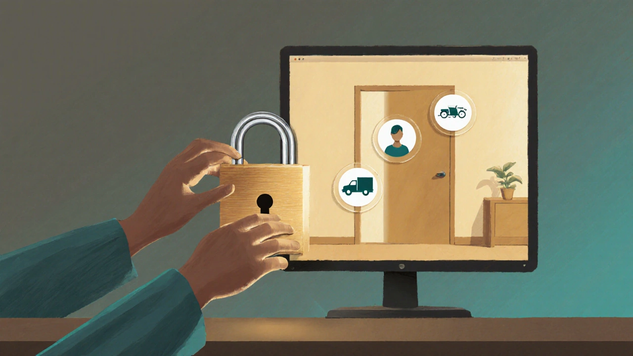 Руки вставляють ключ у замок, що відкриває двері до легітимної роботи з дому, без обману.