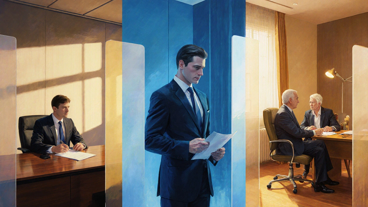 Три юристи в Києві: корпоративний, судовий і консультант у різних середовищах.