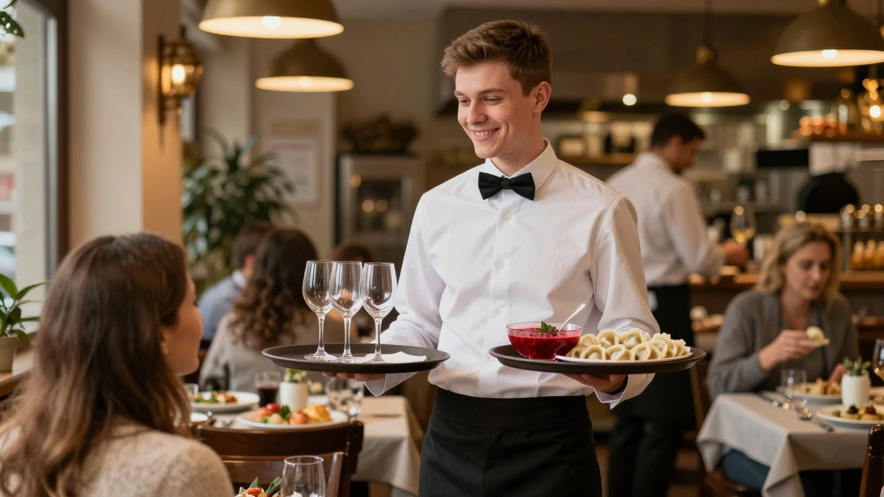 Офіціант робота в Києві: вакансії, зарплати, досвід і поради для новачків