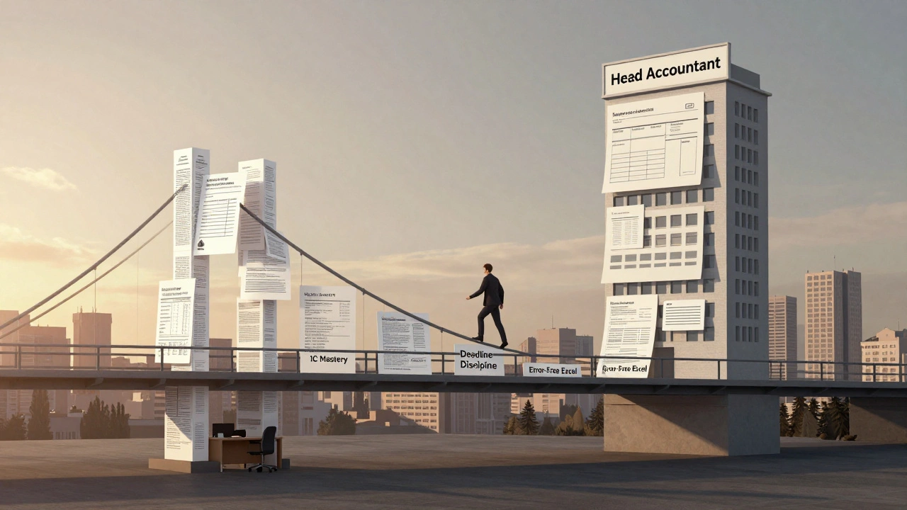 Символічний шлях від помічника бухгалтера до головного бухгалтера через навички